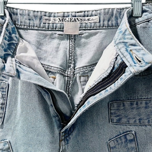 Absolutely Authentic No! Jeans Vintage 80's Distressed Straight Size 28x28 Denim - Picture 7 of 9